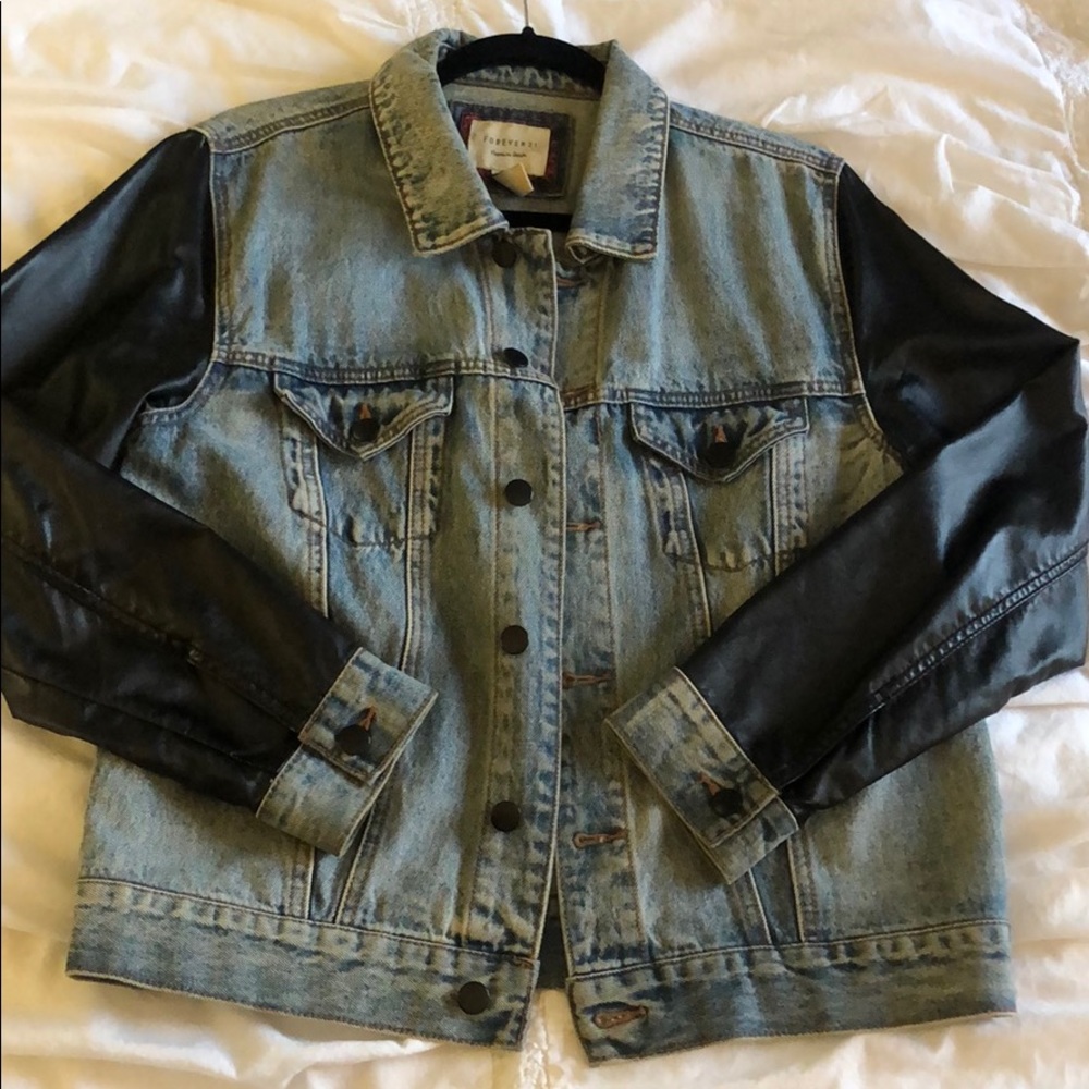 Denim/Leather Jacket